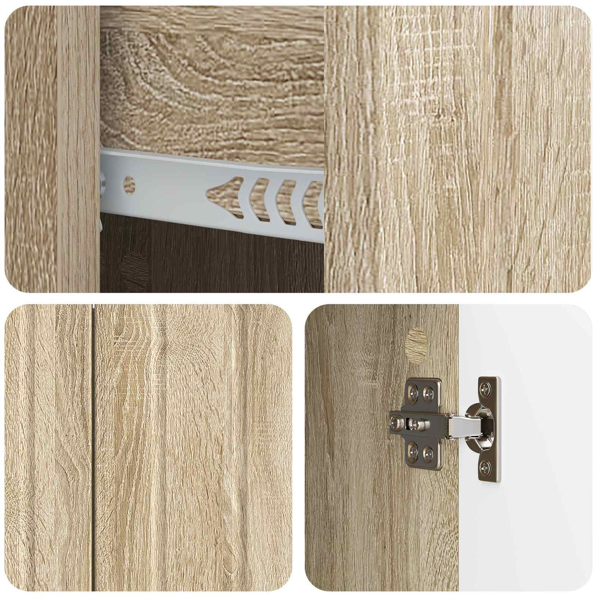 Sideboard Sonoma-Eiche 89 x 34,5 x 62 cm Holzwerkstoff