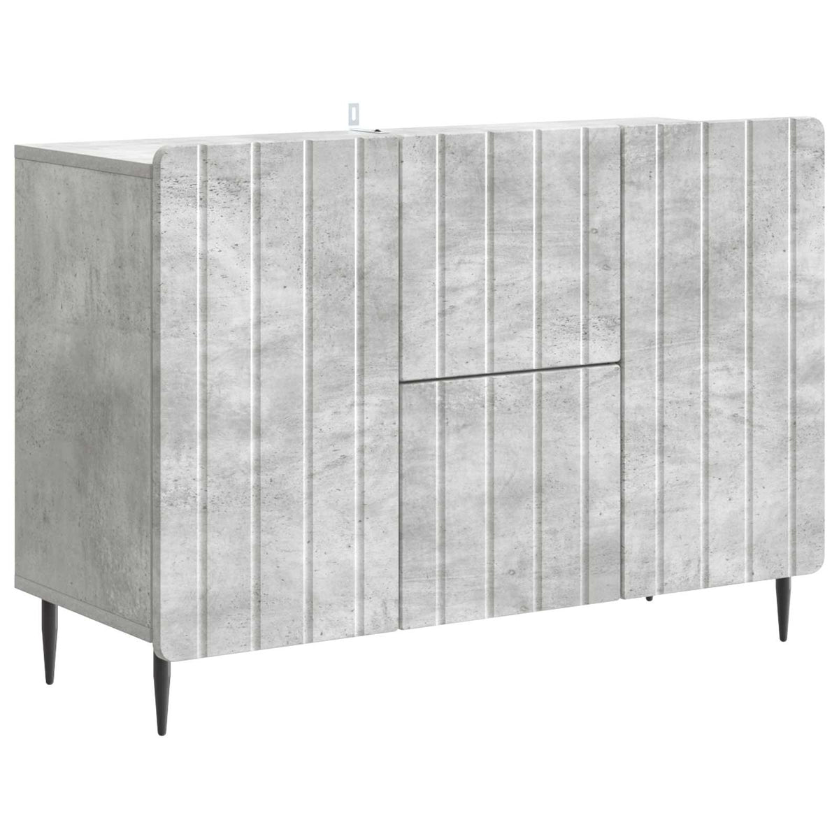 Sideboard Betongrau 89 x 34,5 x 62 cm Holzwerkstoff