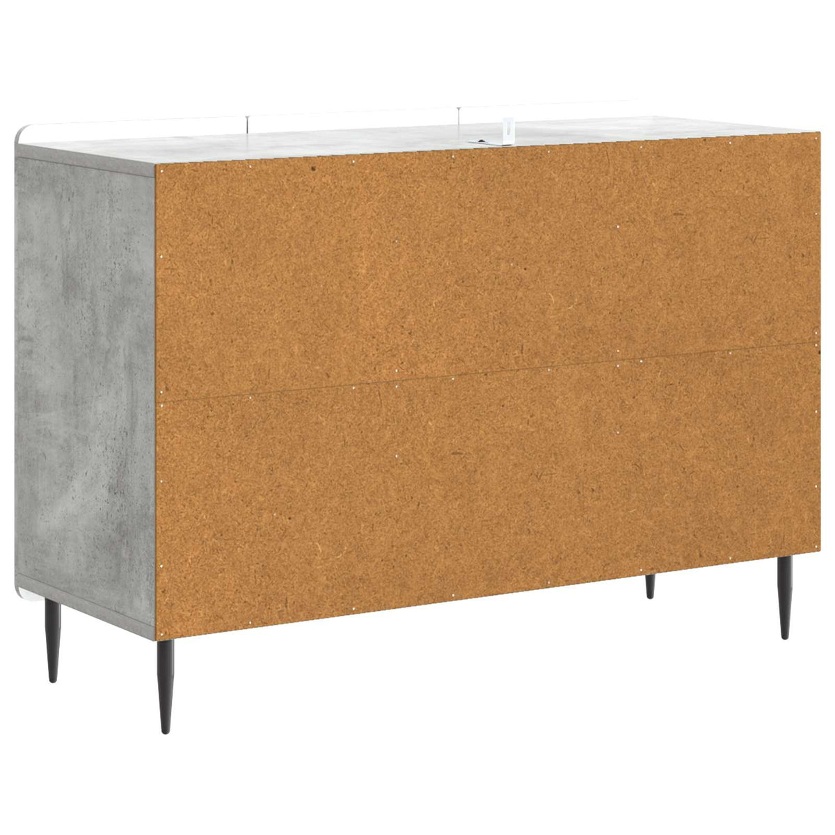Sideboard Betongrau 89 x 34,5 x 62 cm Holzwerkstoff