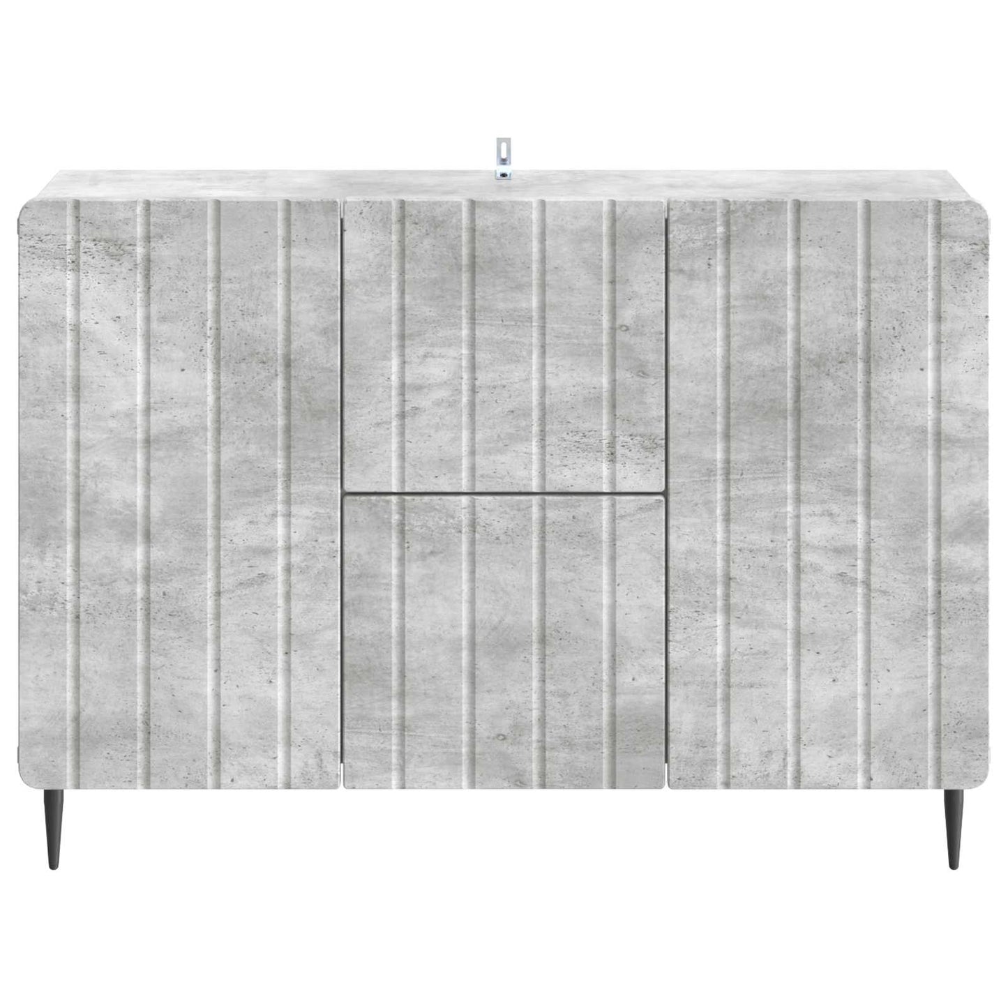 Sideboard Betongrau 89 x 34,5 x 62 cm Holzwerkstoff