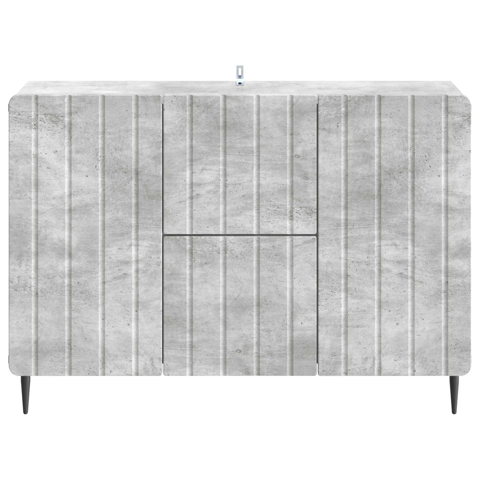 Sideboard Betongrau 89 x 34,5 x 62 cm Holzwerkstoff