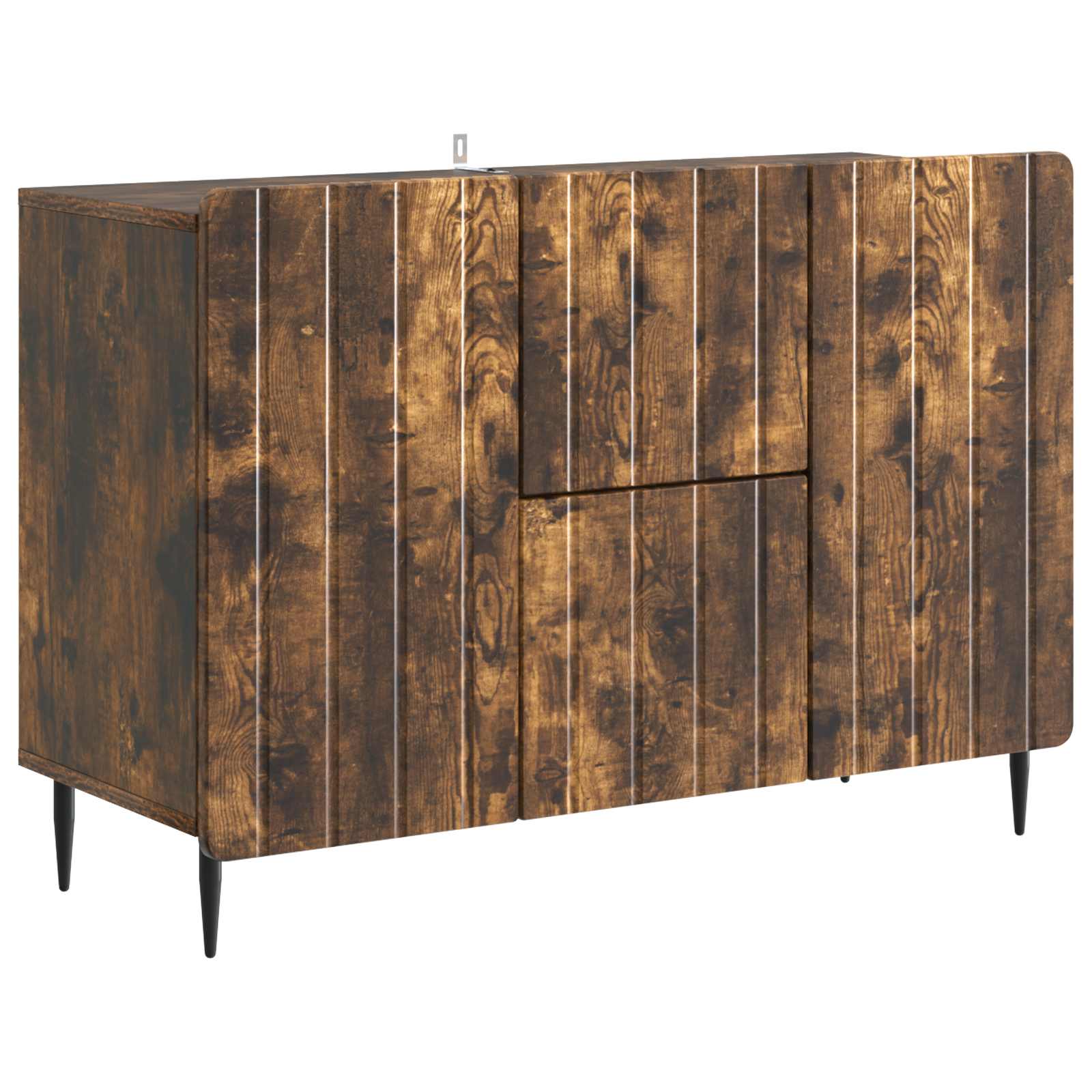 Sideboard Geräucherte Eiche 89 x 34,5 x 62 cm Holzwerkstoff