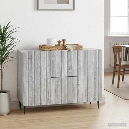 Sideboard Graues Sonoma 89 x 34,5 x 62 cm Holzwerkstoff