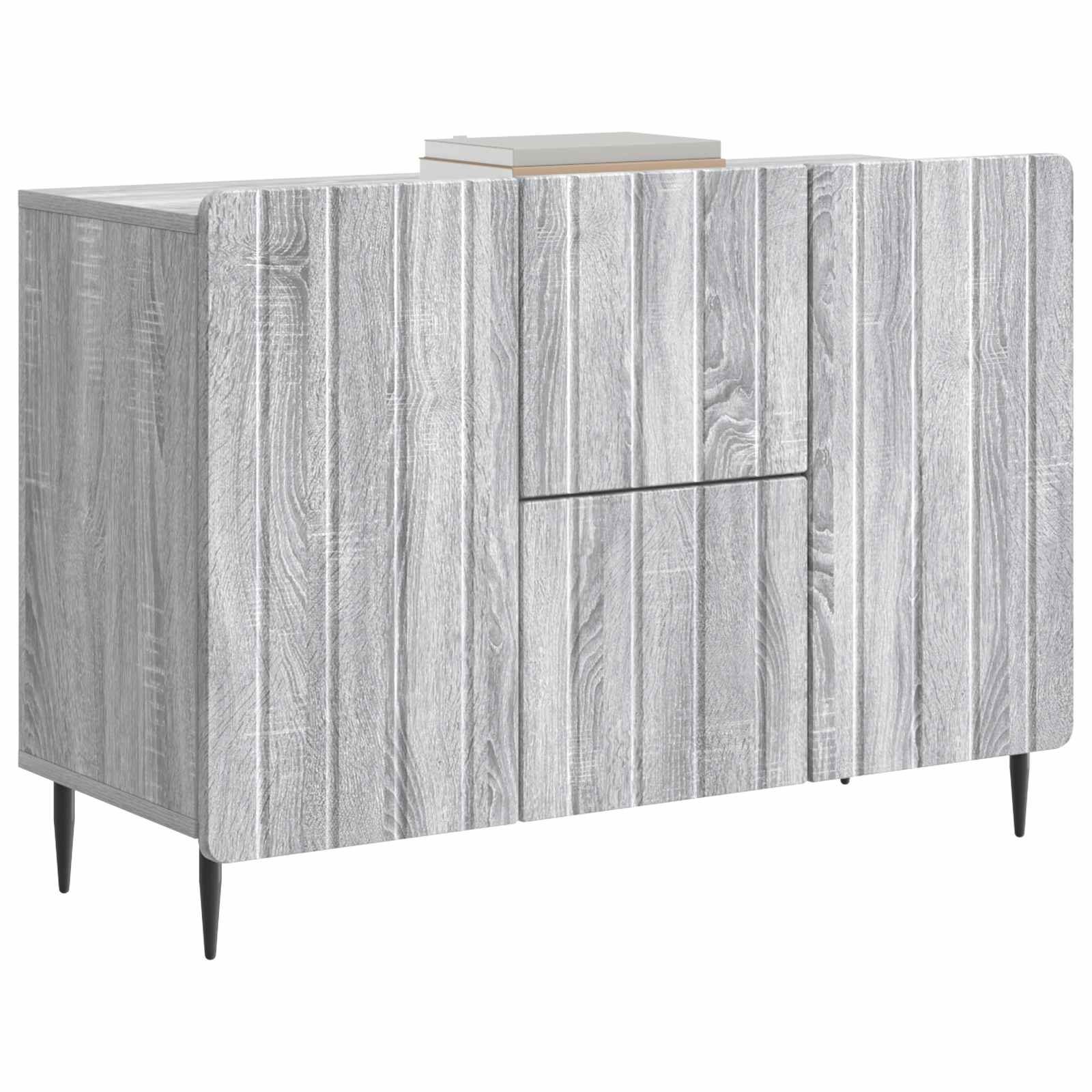 Sideboard Graues Sonoma 89 x 34,5 x 62 cm Holzwerkstoff