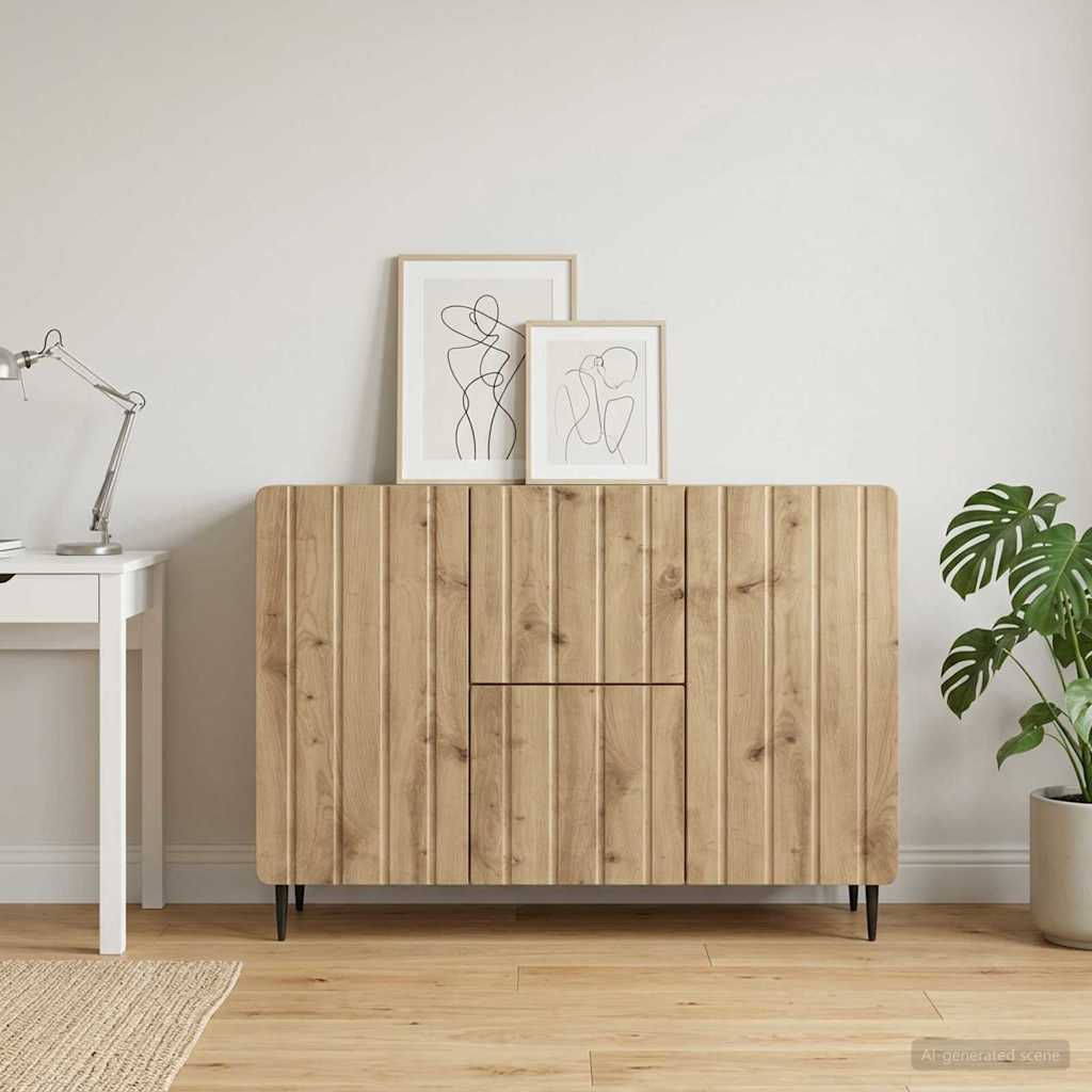 Sideboard Artisan-Eiche 89 x 34,5 x 62 cm Holzwerkstoff