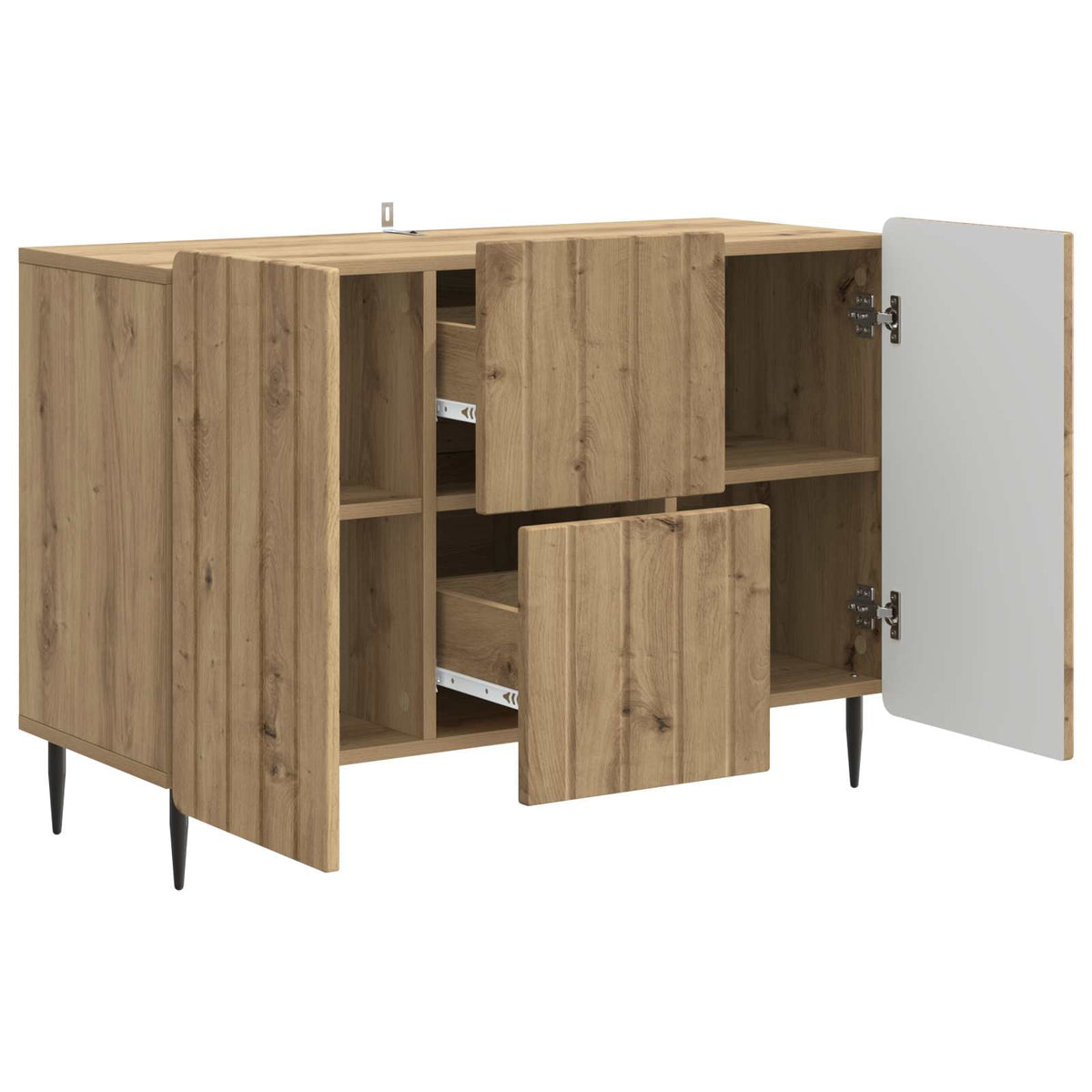 Sideboard Artisan-Eiche 89 x 34,5 x 62 cm Holzwerkstoff