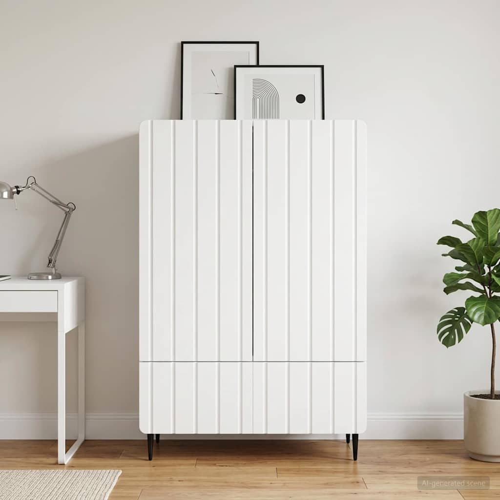 Sideboard Weiß 66 x 34,5 x 97 cm Holzwerkstoff