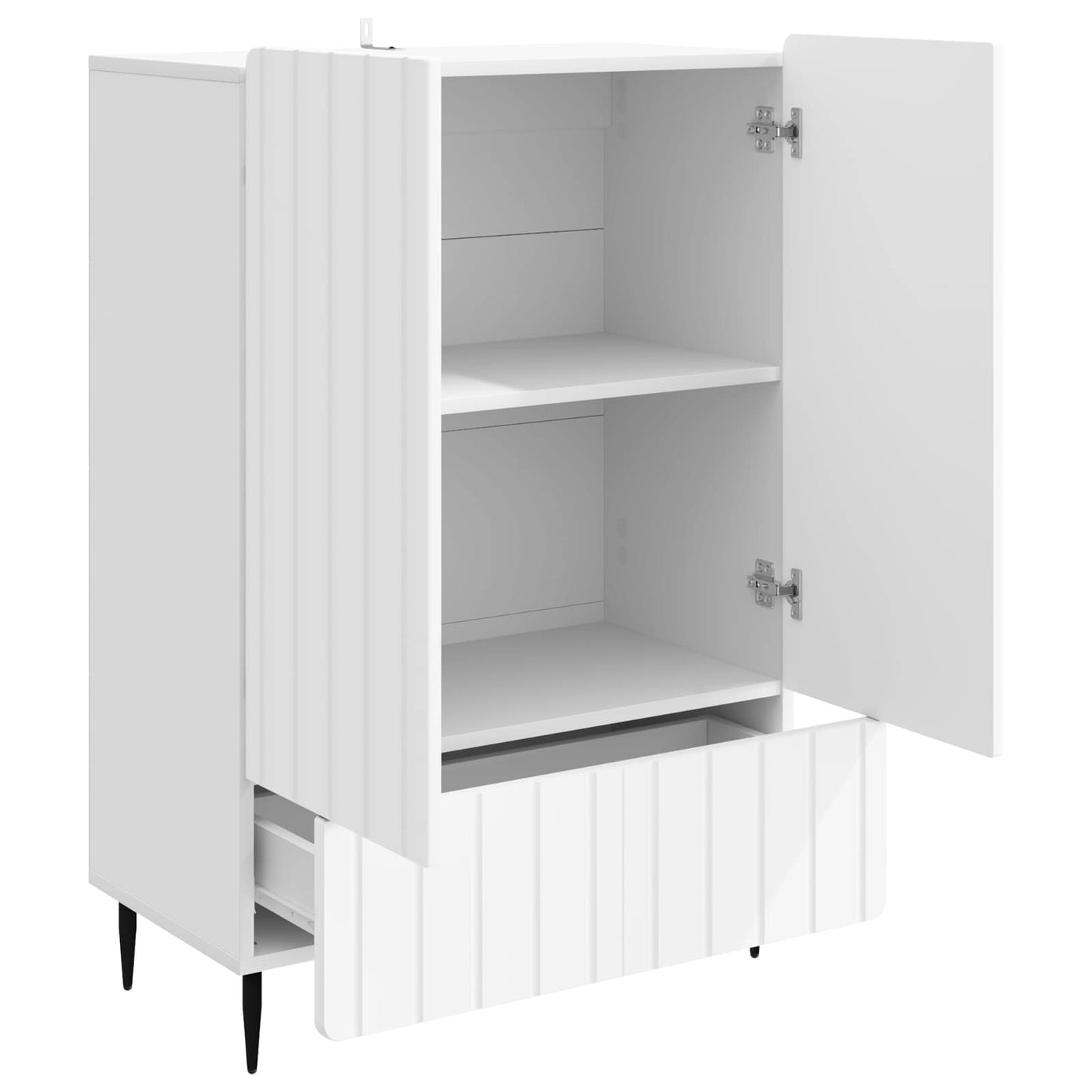 Sideboard Weiß 66 x 34,5 x 97 cm Holzwerkstoff