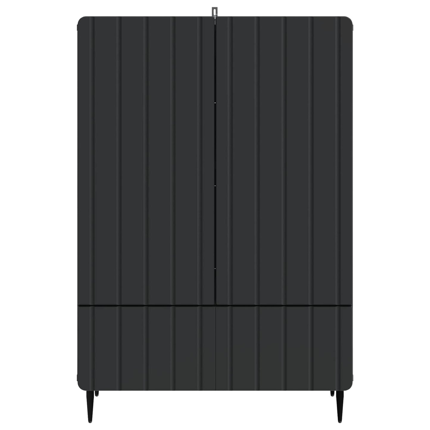 Sideboard Schwarz 66 x 34,5 x 97 cm Holzwerkstoff