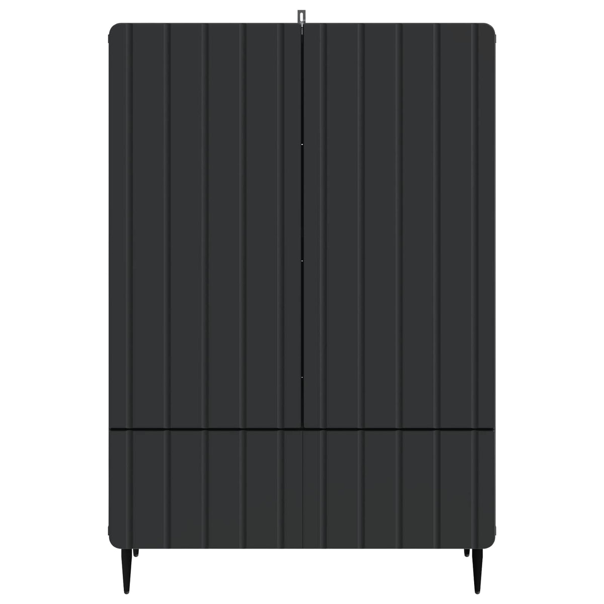 Sideboard Schwarz 66 x 34,5 x 97 cm Holzwerkstoff
