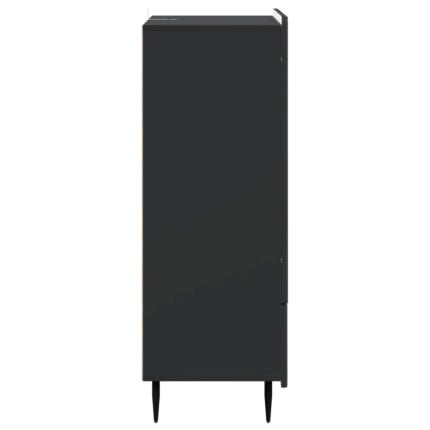 Sideboard Schwarz 66 x 34,5 x 97 cm Holzwerkstoff
