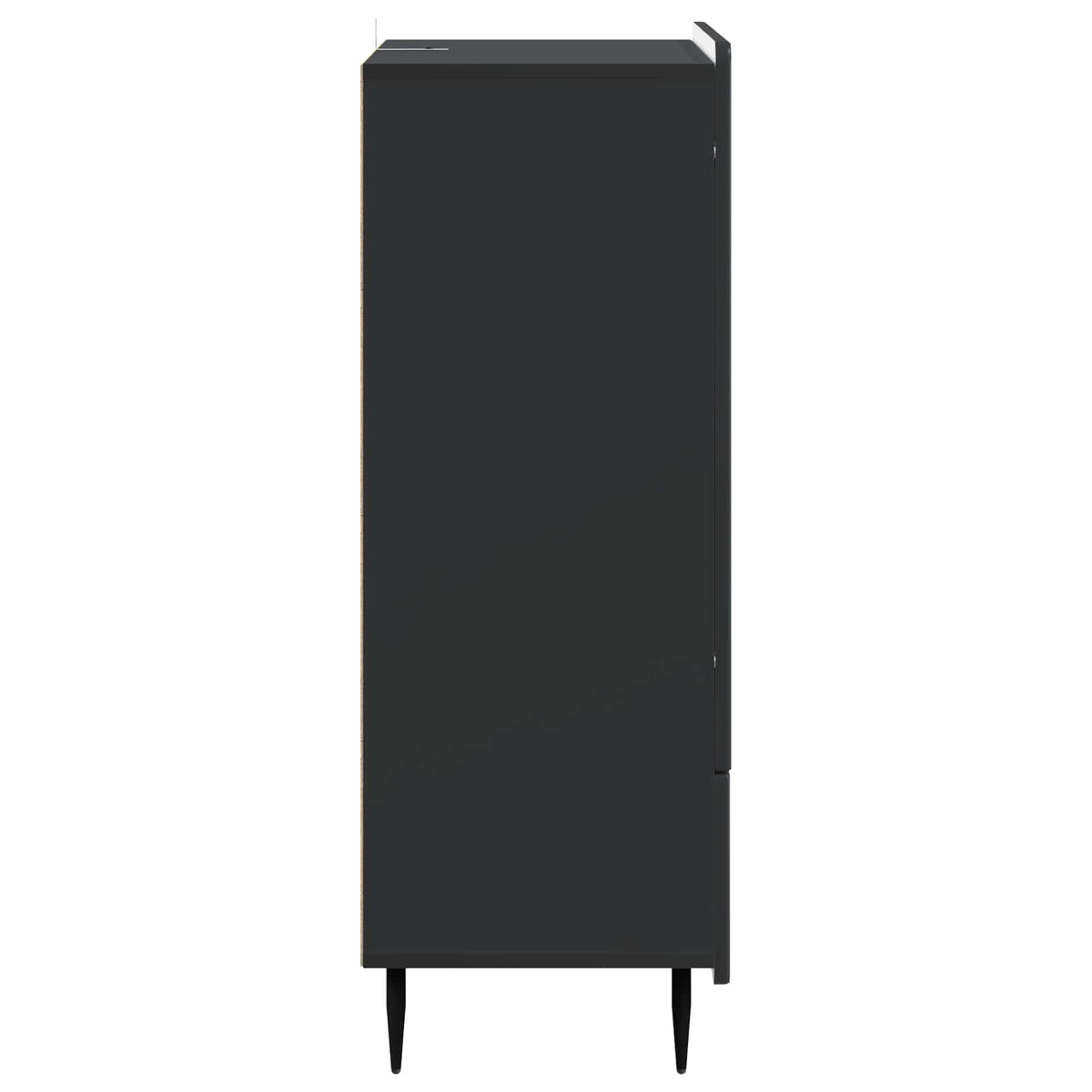 Sideboard Schwarz 66 x 34,5 x 97 cm Holzwerkstoff