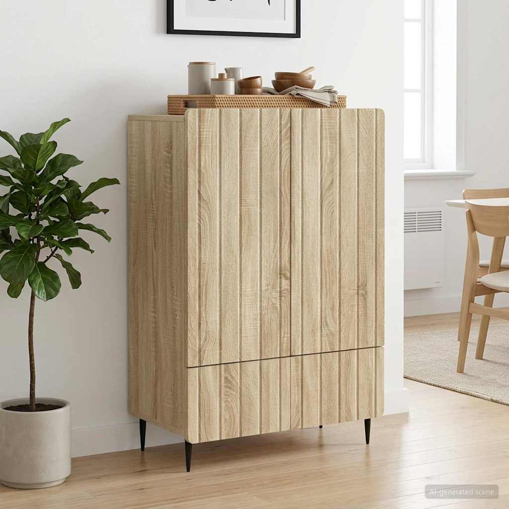 Sideboard Sonoma-Eiche 66 x 34,5 x 97 cm Holzwerkstoff