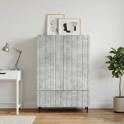 Sideboard Betongrau 66 x 34,5 x 97 cm Holzwerkstoff