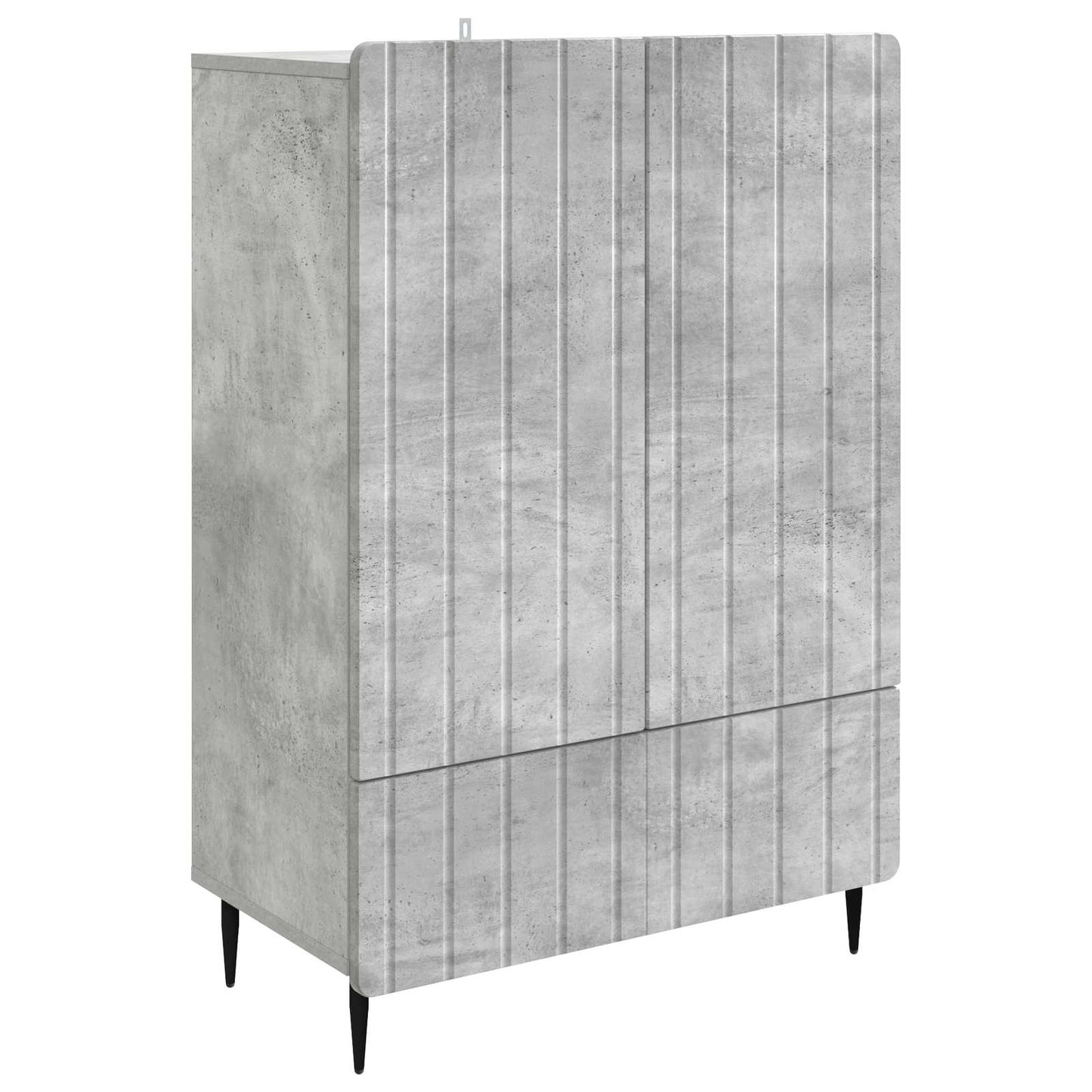 Sideboard Betongrau 66 x 34,5 x 97 cm Holzwerkstoff