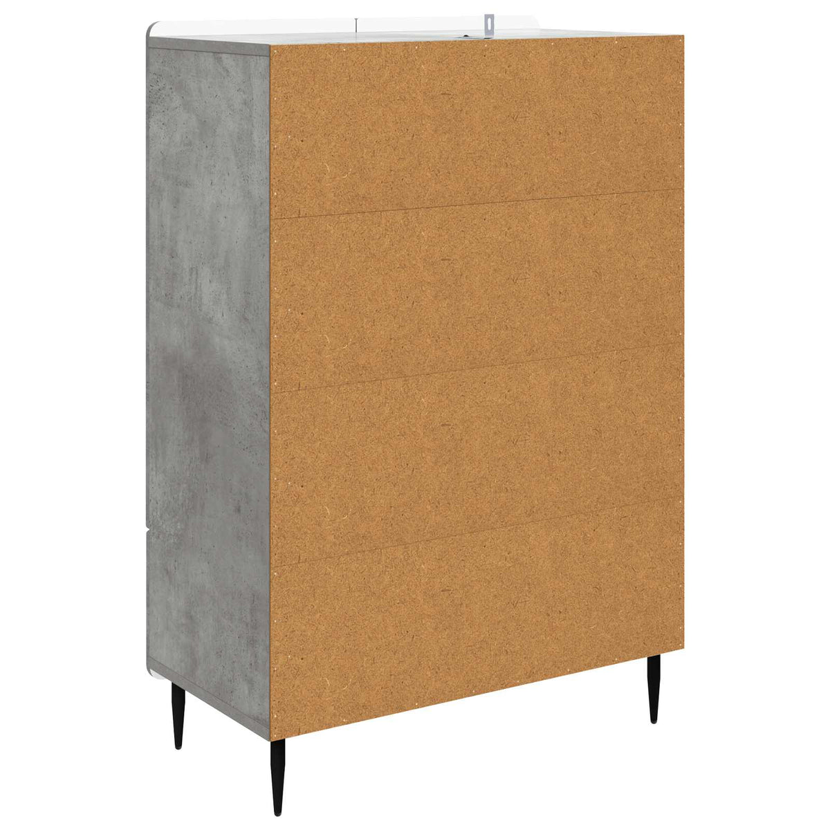 Sideboard Betongrau 66 x 34,5 x 97 cm Holzwerkstoff