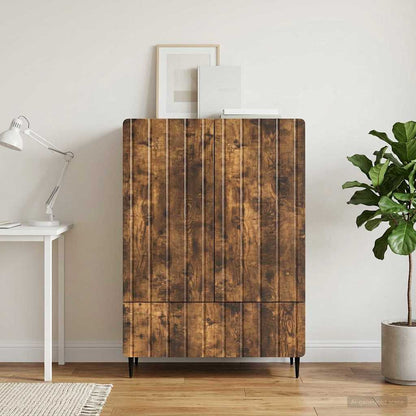 Sideboard Räuchereiche 66 x 34,5 x 97 cm Holzwerkstoff