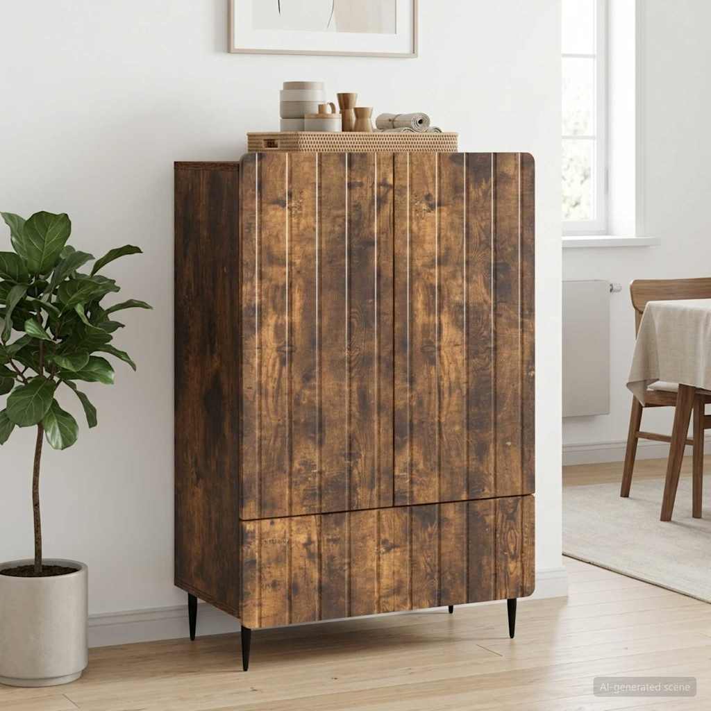 Sideboard Räuchereiche 66 x 34,5 x 97 cm Holzwerkstoff