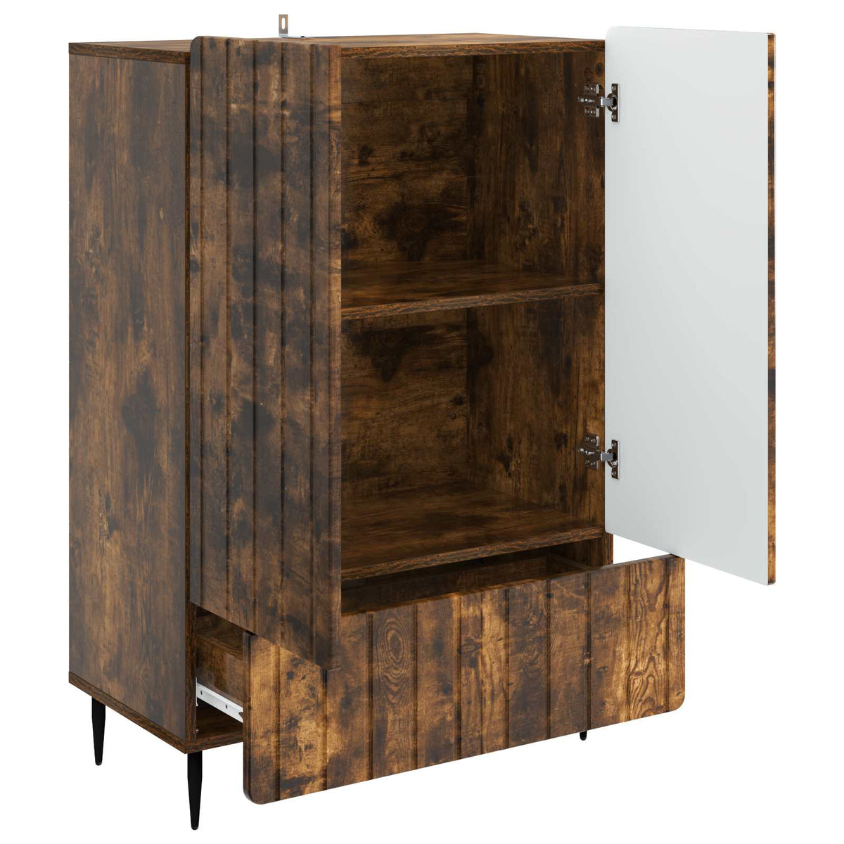 Sideboard Räuchereiche 66 x 34,5 x 97 cm Holzwerkstoff