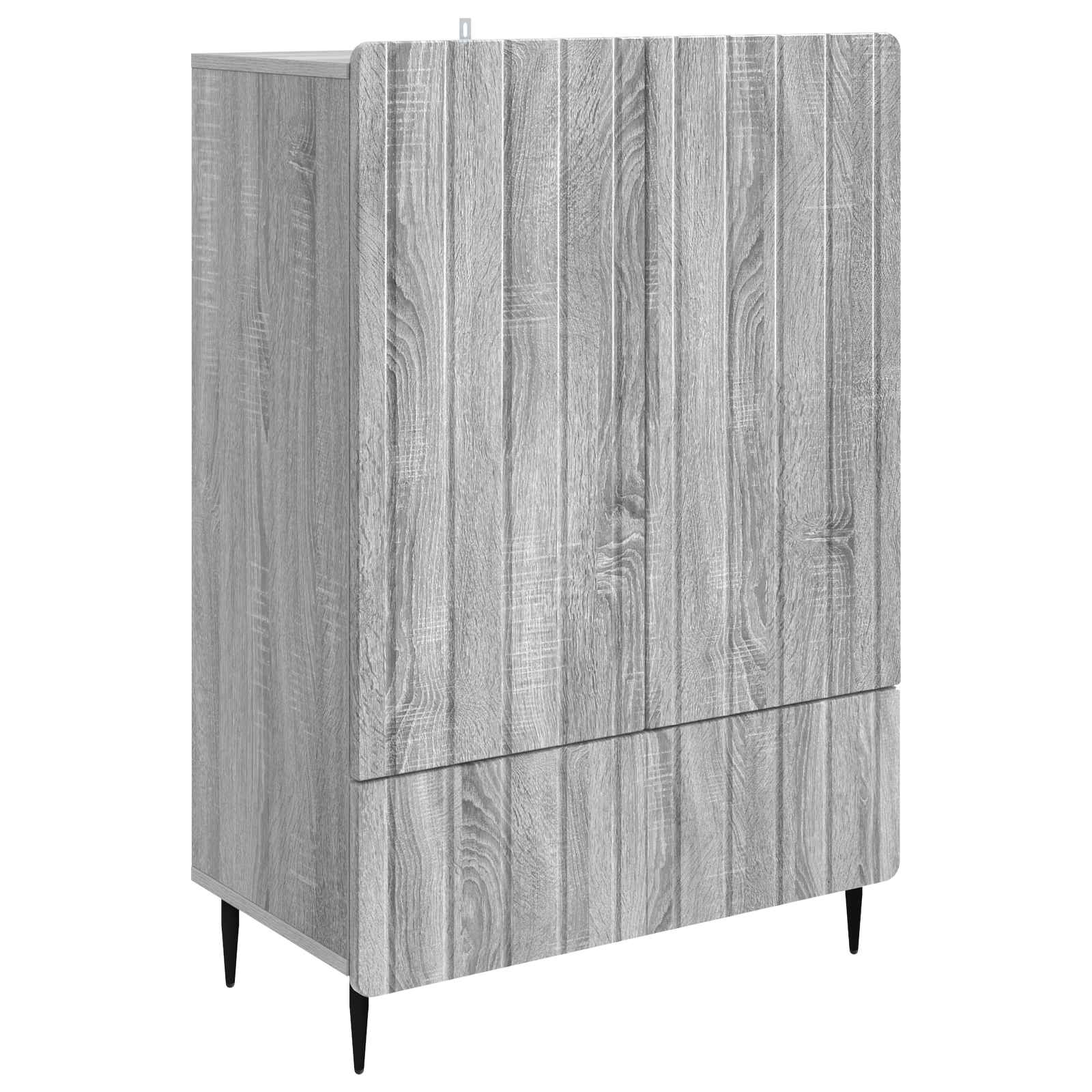 Sideboard Sonoma-Grau 66 x 34,5 x 97 cm Holzwerkstoff