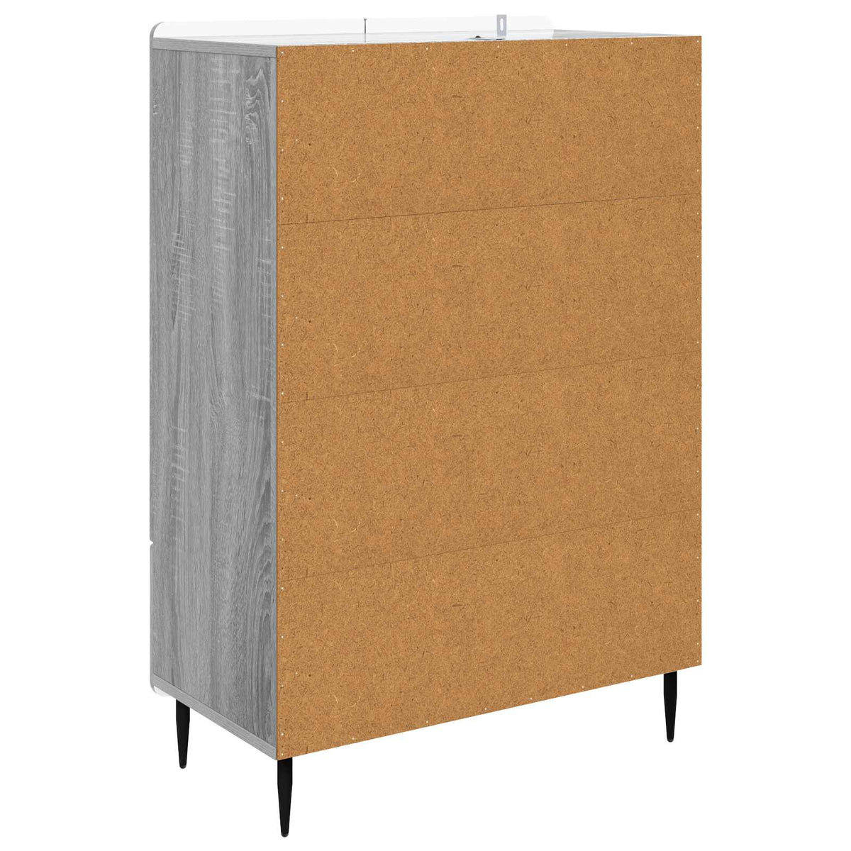 Sideboard Sonoma-Grau 66 x 34,5 x 97 cm Holzwerkstoff