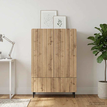 Sideboard Artisan-Eiche 66 x 34,5 x 97 cm Holzwerkstoff