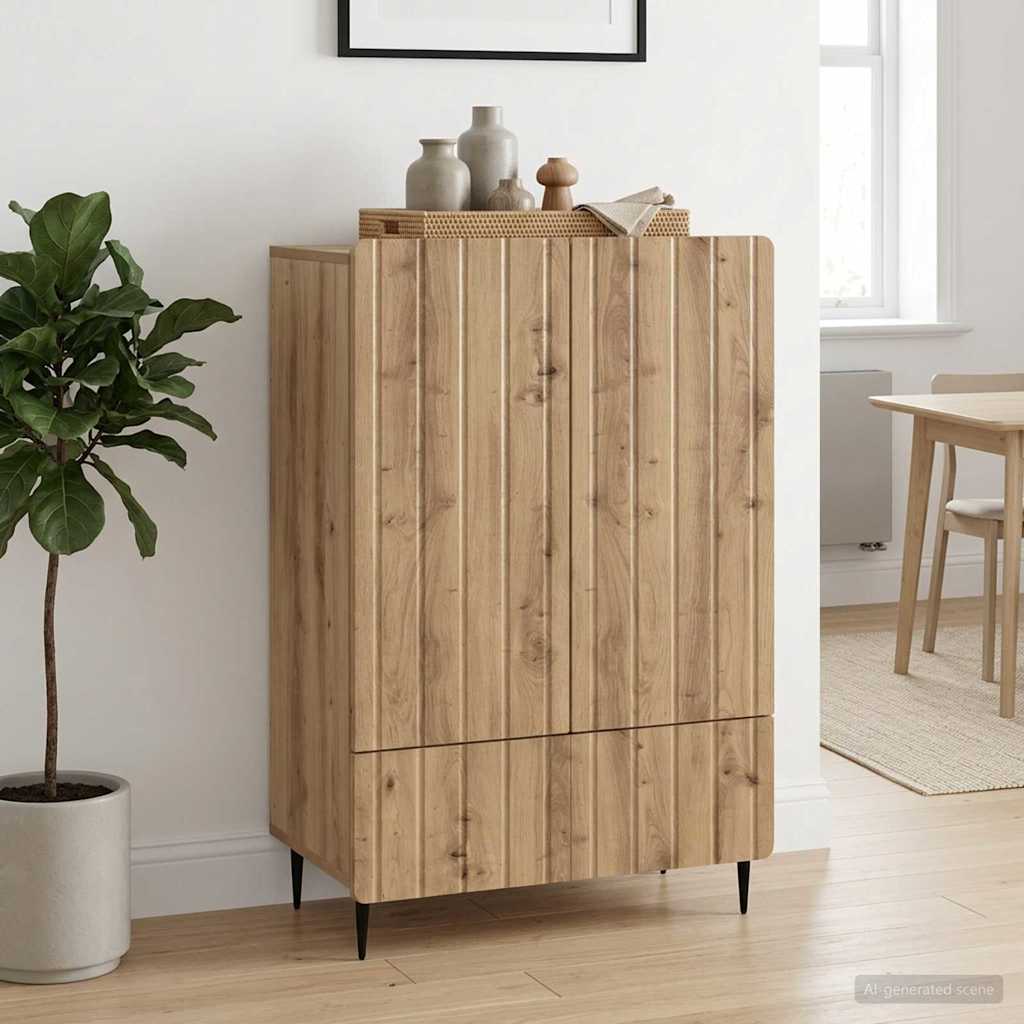 Sideboard Artisan-Eiche 66 x 34,5 x 97 cm Holzwerkstoff