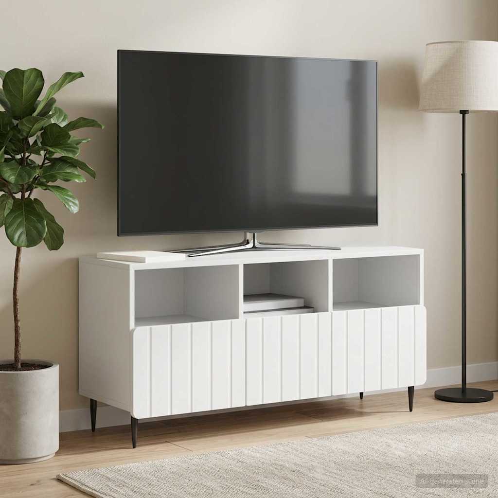 TV-Schränk mit Schubladen Weiß 102 x 34,5 x 50 cm Holzwerkstoff