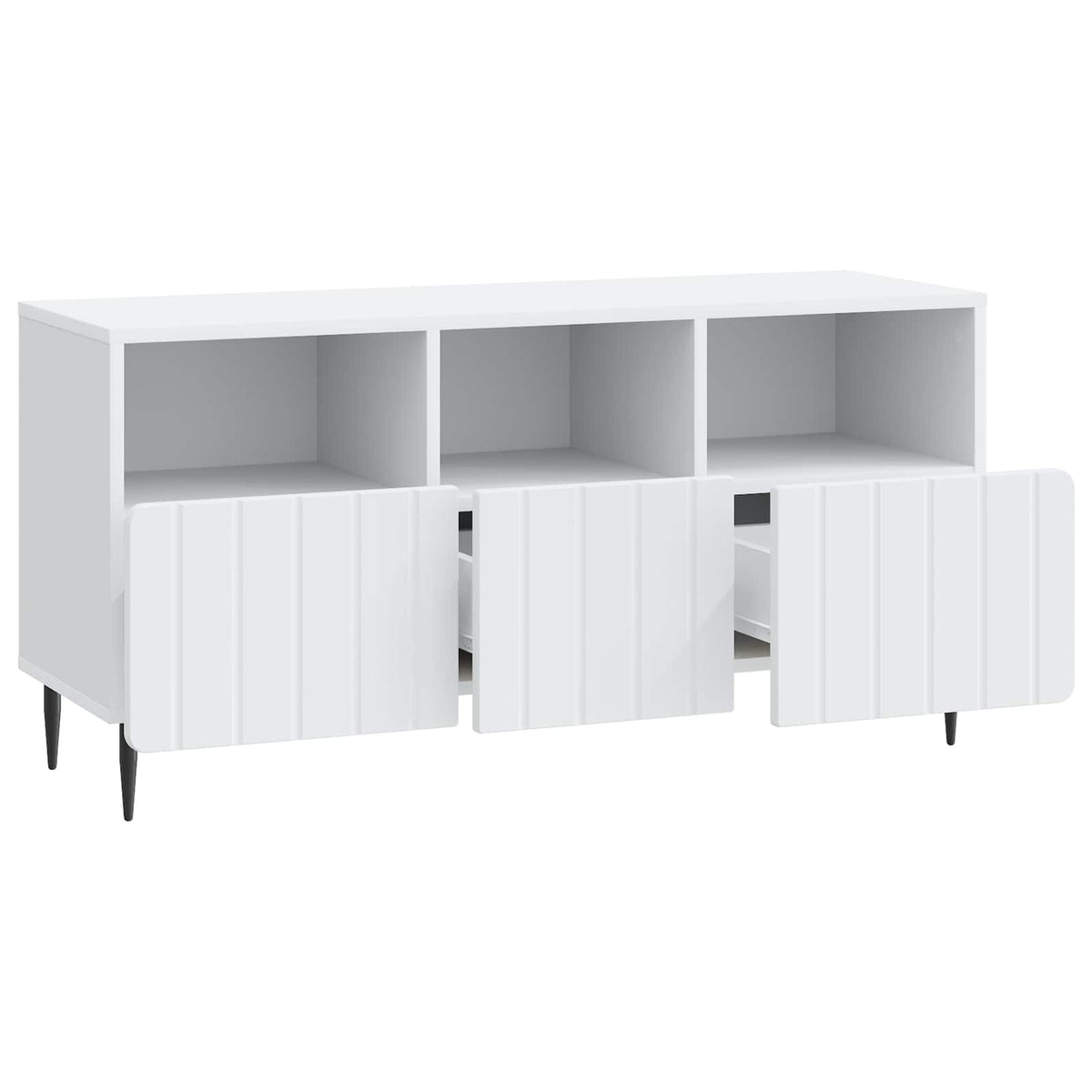 TV-Schränk mit Schubladen Weiß 102 x 34,5 x 50 cm Holzwerkstoff