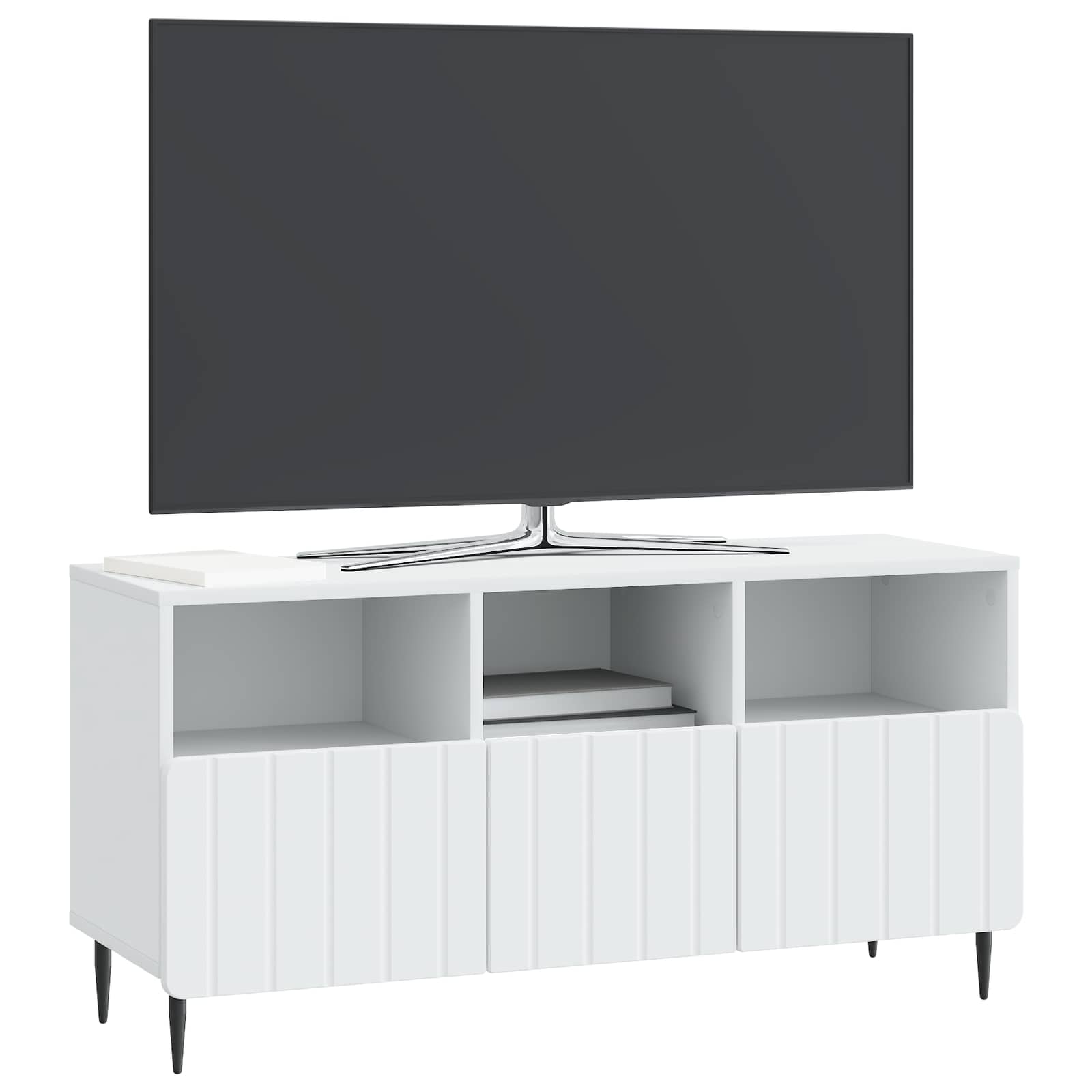TV-Schränk mit Schubladen Weiß 102 x 34,5 x 50 cm Holzwerkstoff