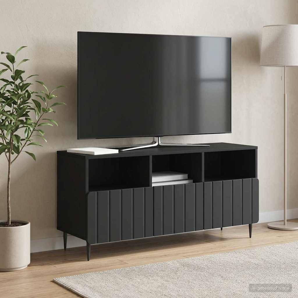 TV-Schränk Schwarz 102 x 34,5 x 50 cm Holzwerkstoff