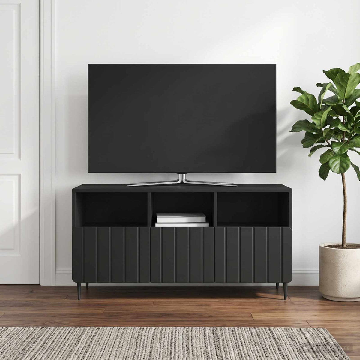 TV-Schränk Schwarz 102 x 34,5 x 50 cm Holzwerkstoff