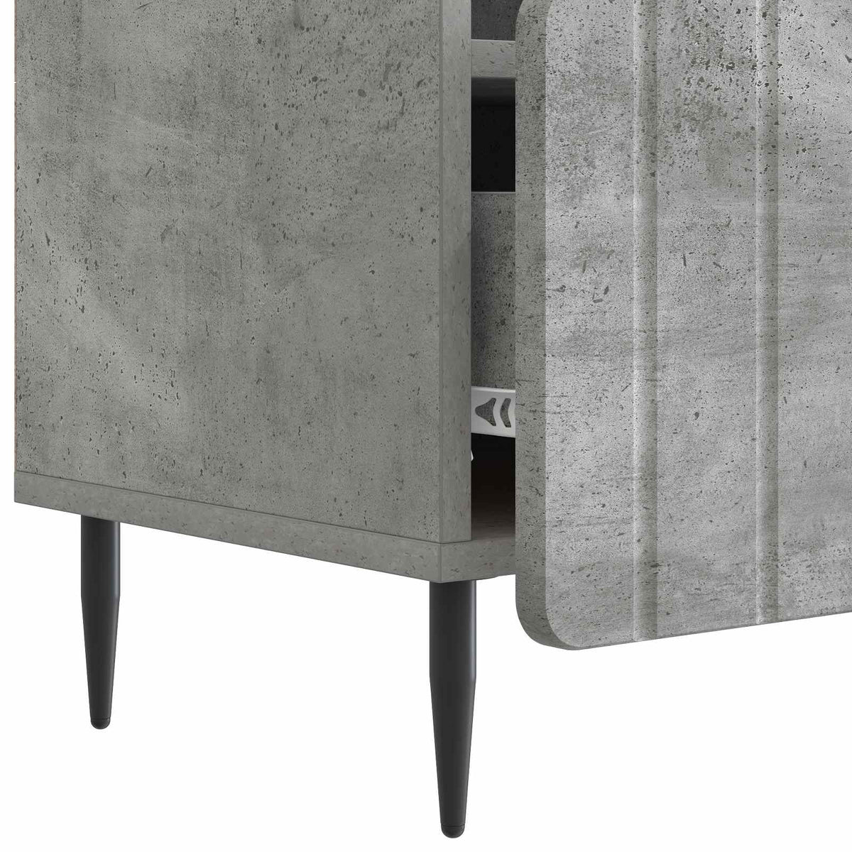 TV-Schränk Betongrau 102 x 34,5 x 50 cm Holzwerkstoff