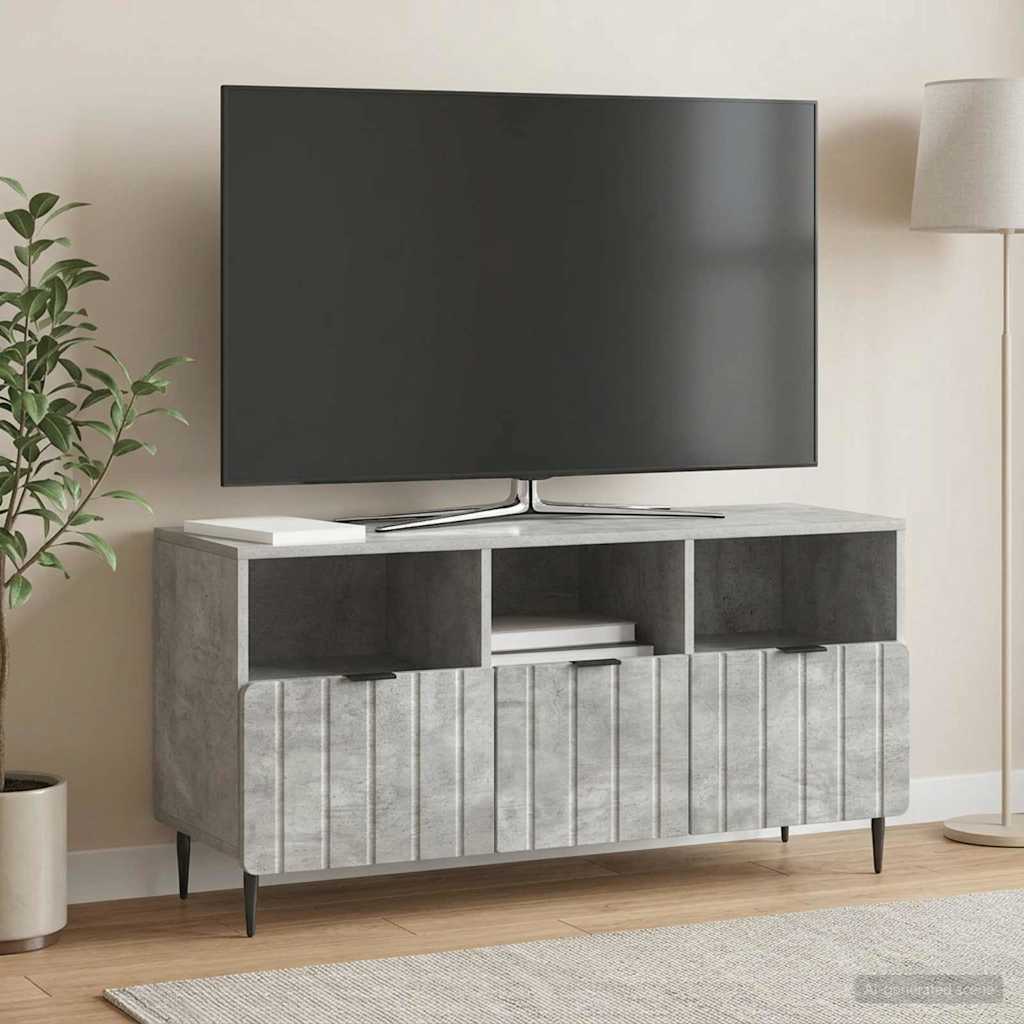 TV-Schränk Betongrau 102 x 34,5 x 50 cm Holzwerkstoff