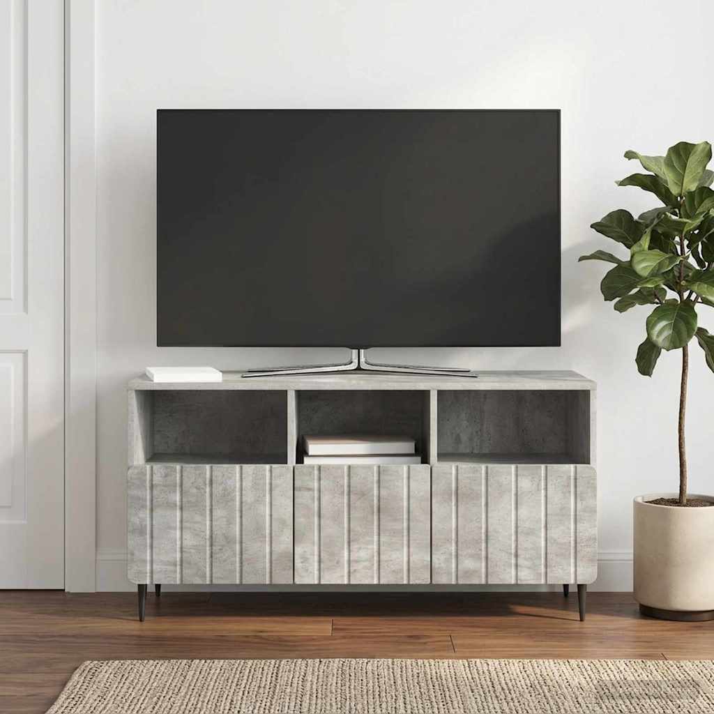 TV-Schränk Betongrau 102 x 34,5 x 50 cm Holzwerkstoff