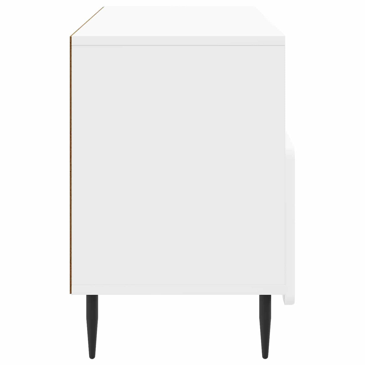 TV-Schränk Hochglanz Weiß 102 x 34,5 x 50 cm Holzwerkstoff