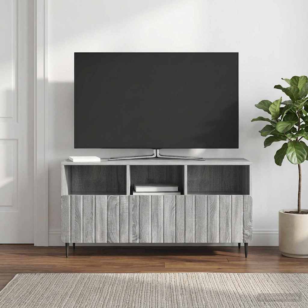 TV-Schränk Graues Sonoma 102 x 34,5 x 50 cm Holzwerkstoff