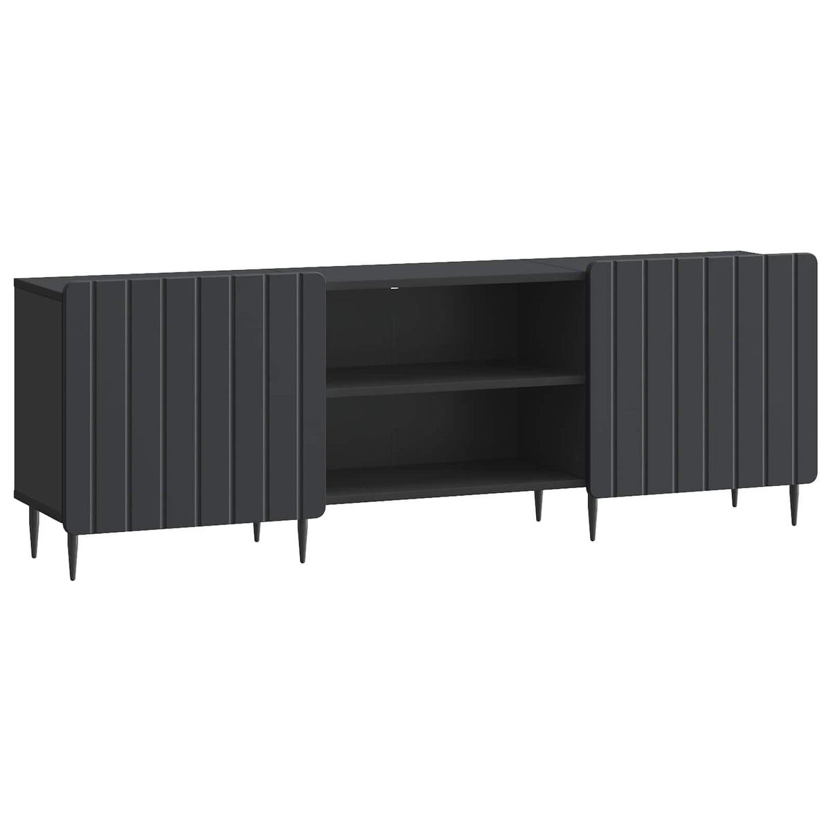 TV-Schränk Schwarz 150 x 31 x 52 cm Holzwerkstoff