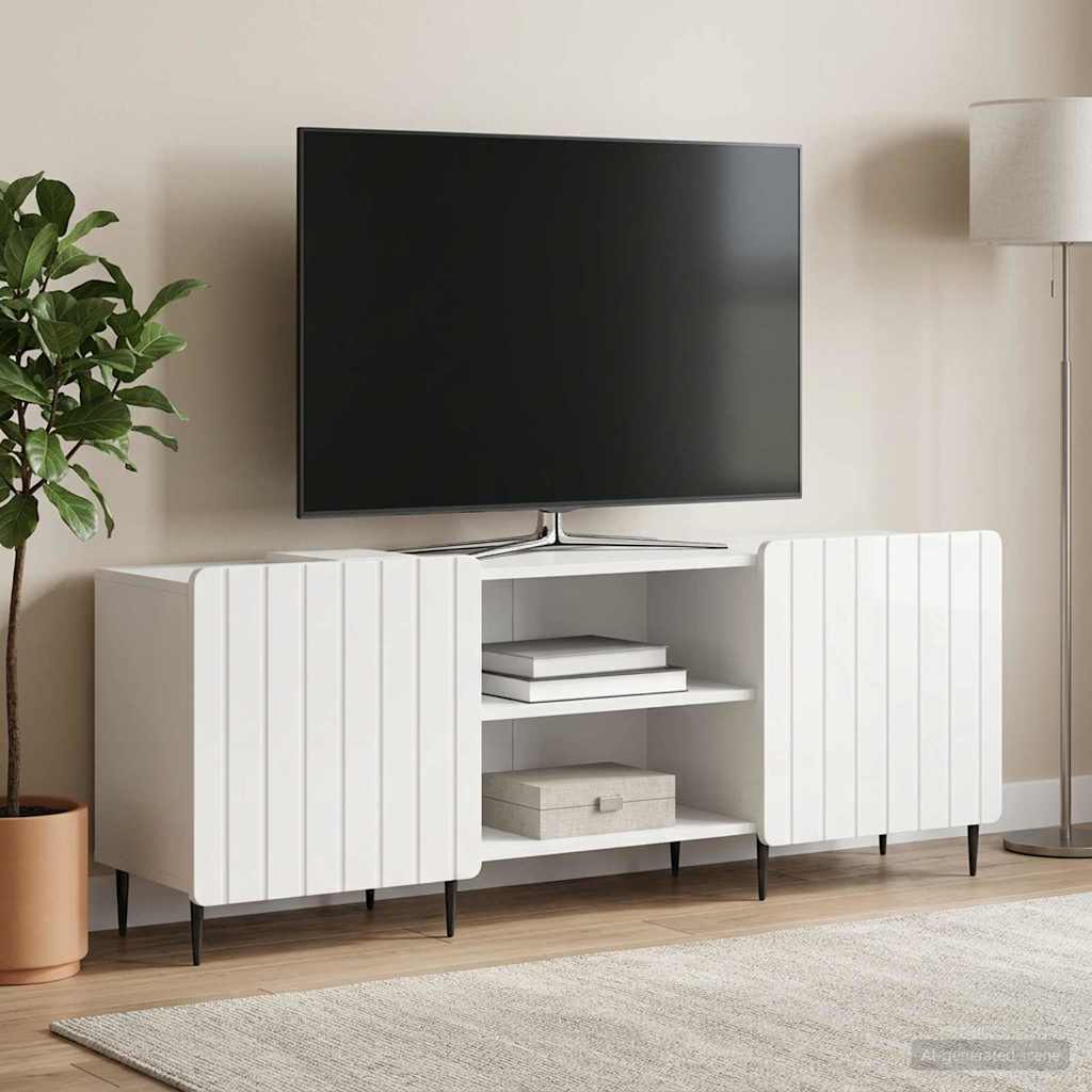 TV-Schränk Hochglanz Weiß 150 x 31 x 52 cm Holzwerkstoff