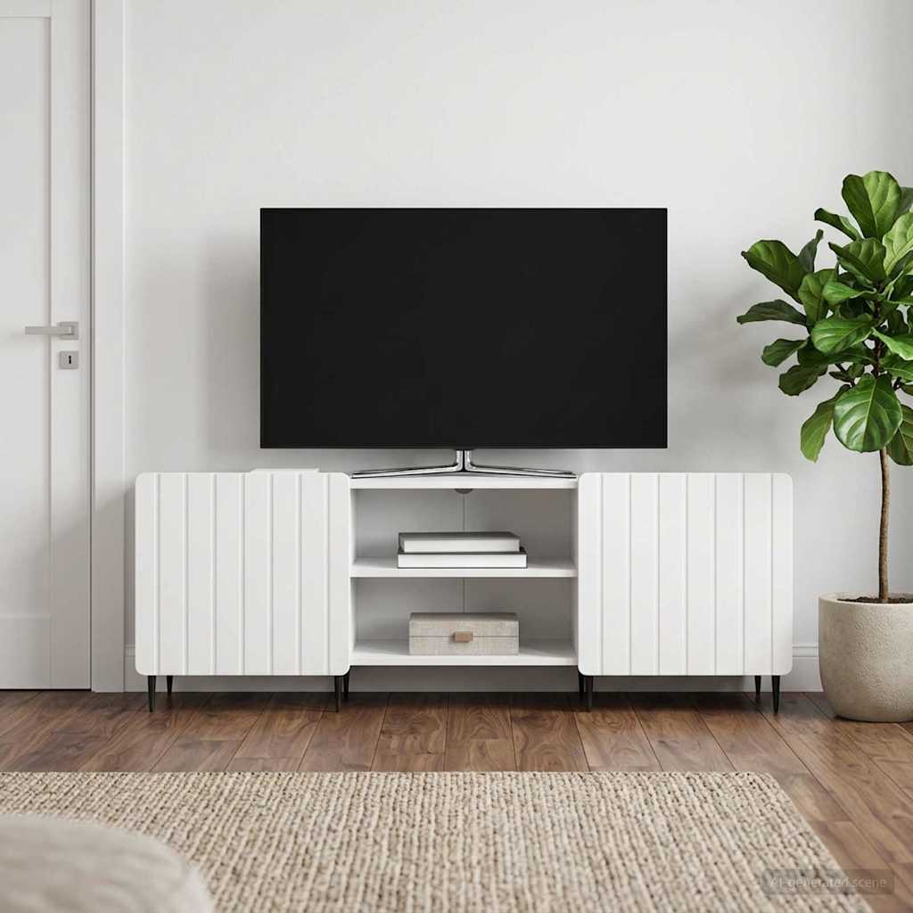 TV-Schränk Hochglanz Weiß 150 x 31 x 52 cm Holzwerkstoff
