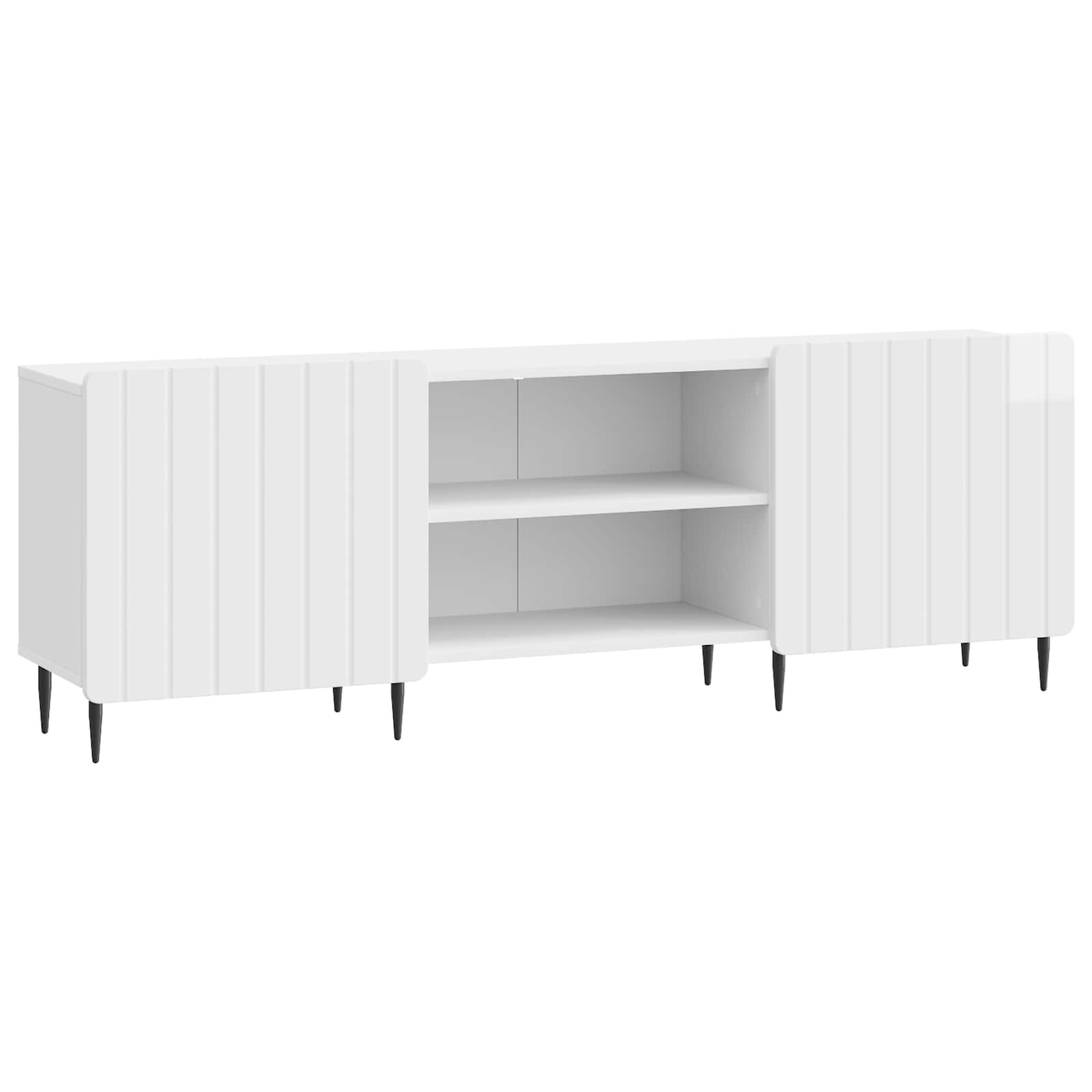 TV-Schränk Hochglanz Weiß 150 x 31 x 52 cm Holzwerkstoff