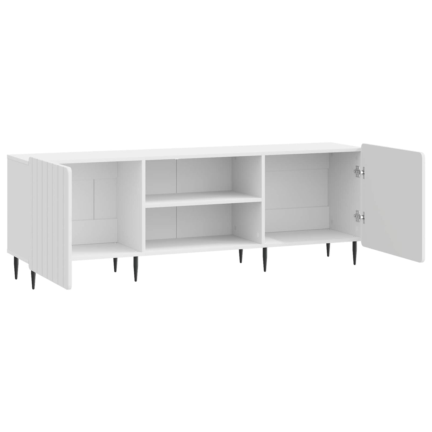 TV-Schränk Hochglanz Weiß 150 x 31 x 52 cm Holzwerkstoff