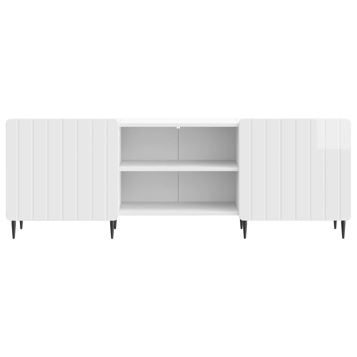 TV-Schränk Hochglanz Weiß 150 x 31 x 52 cm Holzwerkstoff