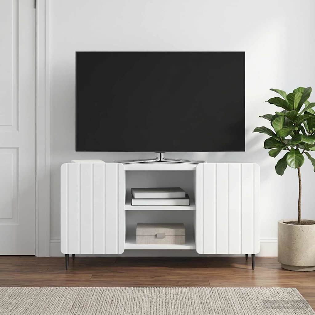 TV-Schränk Weiß 102 x 34,5 x 52 cm Holzwerkstoff
