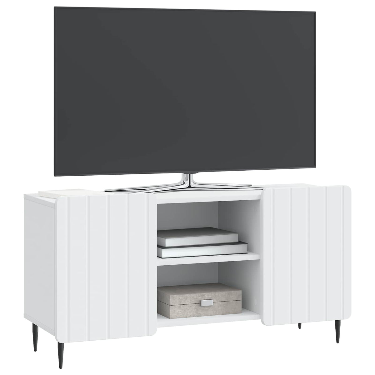 TV-Schränk Weiß 102 x 34,5 x 52 cm Holzwerkstoff