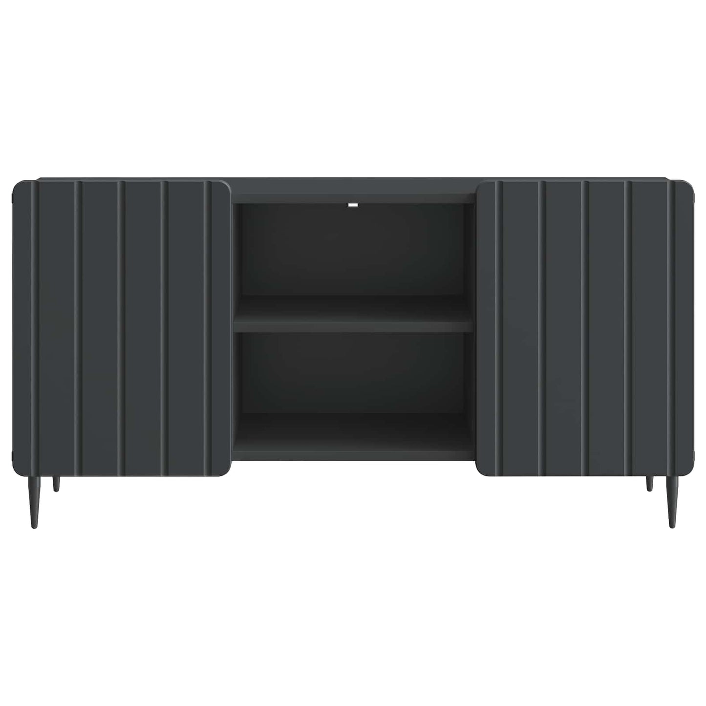 TV-Schränk 102 x 34,5 x 52 cm Schwarz Holzwerkstoff