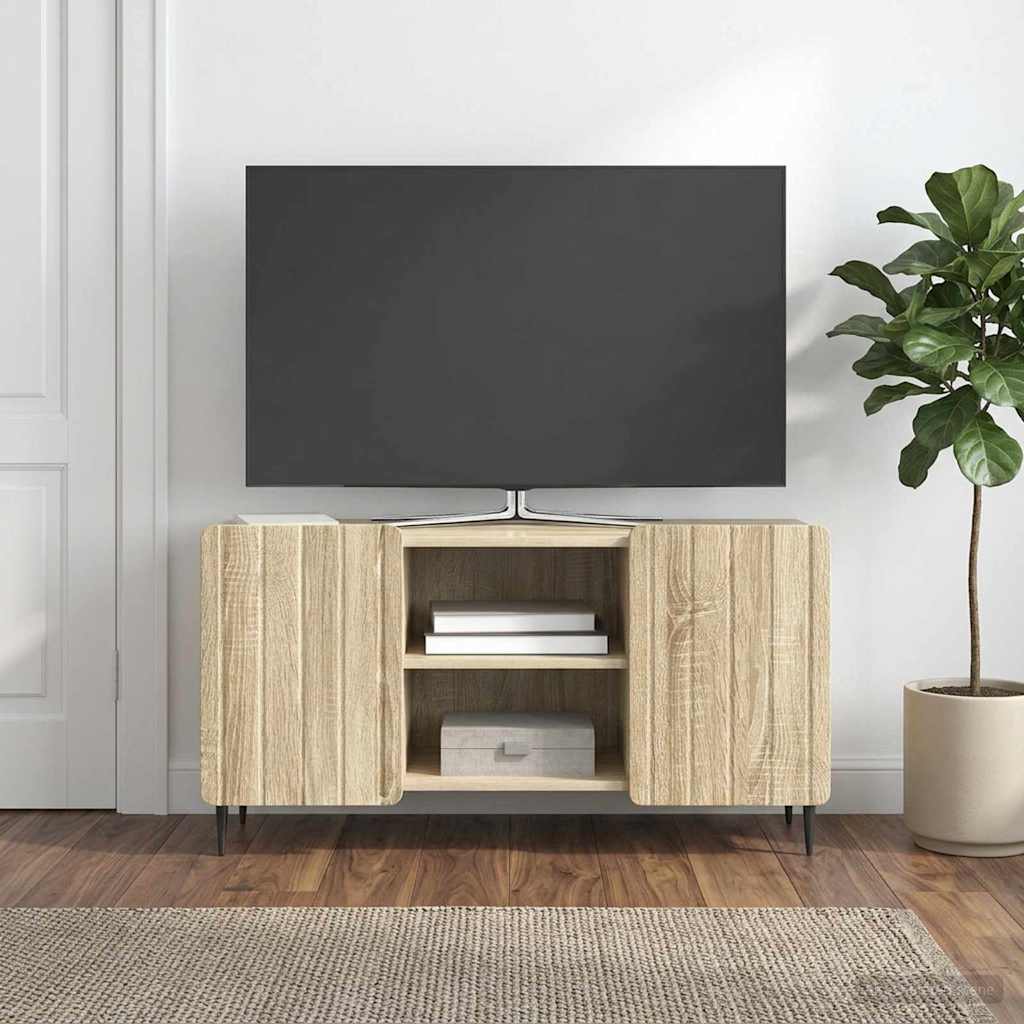 TV-Schränk 102 x 34,5 x 52 cm Sonoma-Eiche Holzwerkstoff