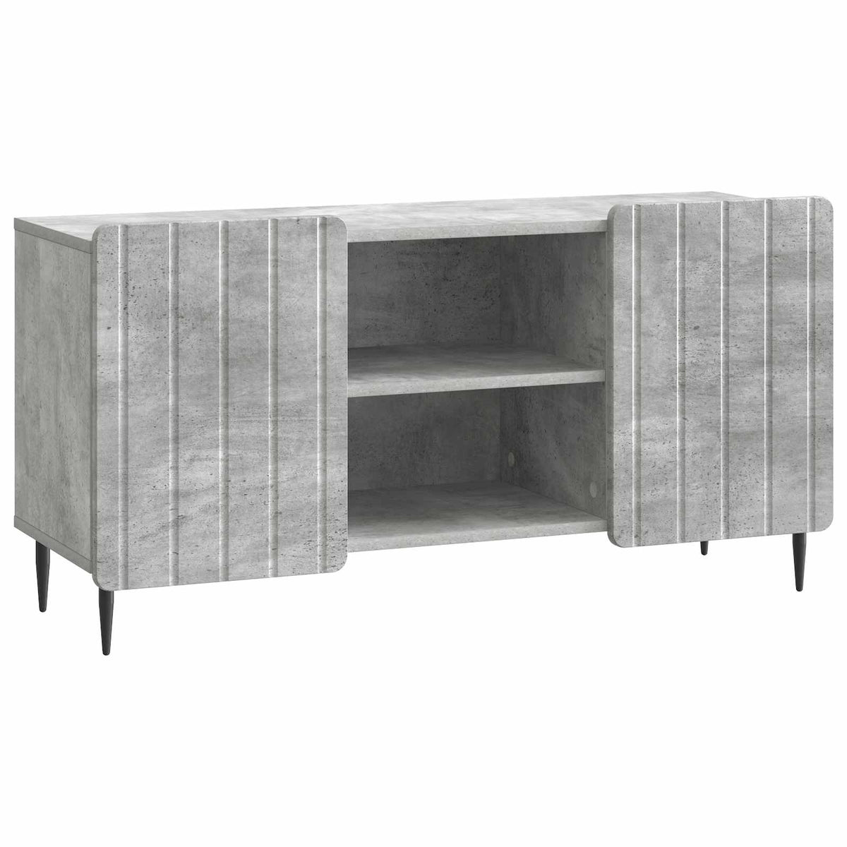 TV-Schränk 102 x 34,5 x 52 cm Betongrau Holzwerkstoff