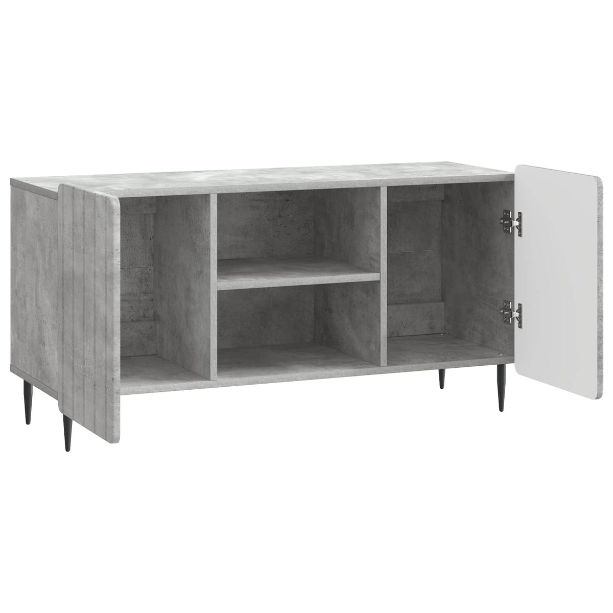 TV-Schränk 102 x 34,5 x 52 cm Betongrau Holzwerkstoff