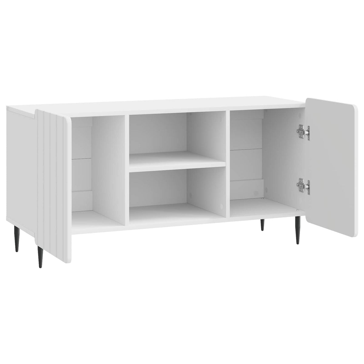 TV-Schränk 102 x 34,5 x 52 cm Hochglanz Weiß Holzwerkstoff
